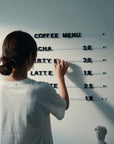Magnetic Menu Board for Café and Restaurant Wall Display