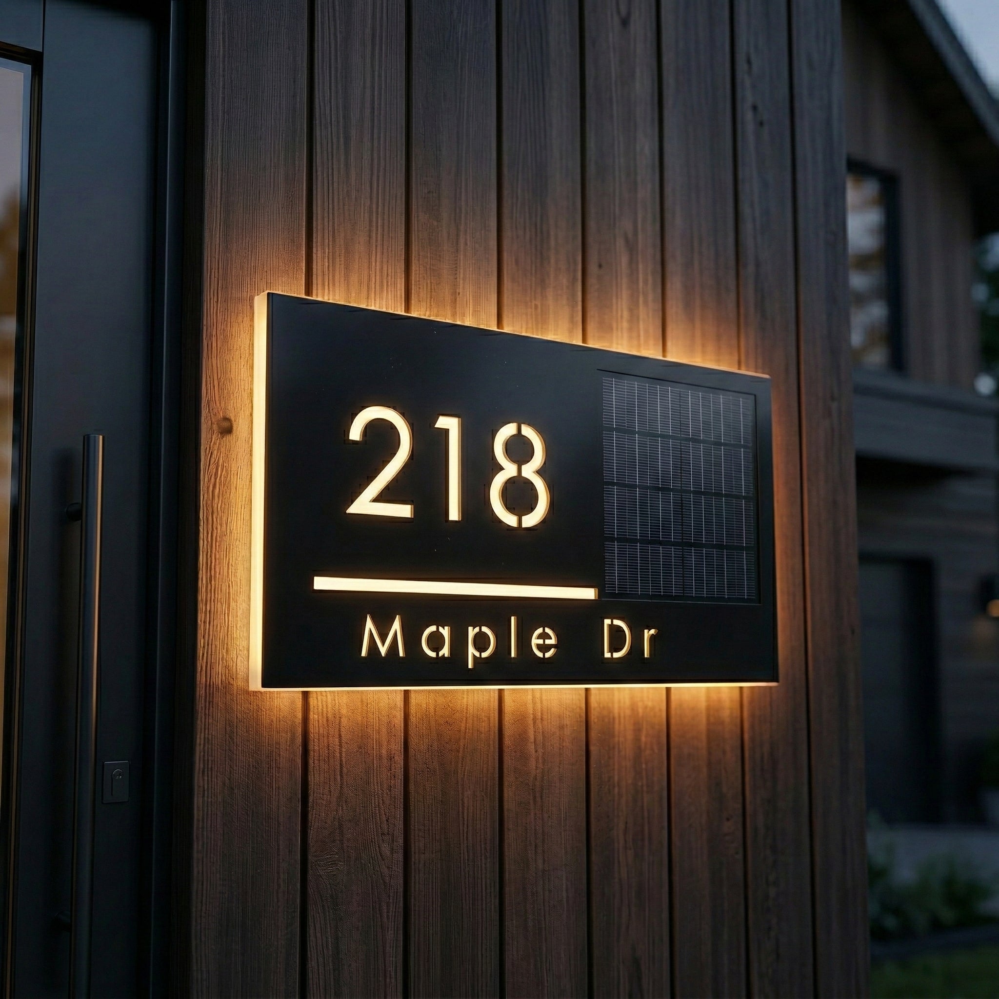 Wireless Solar LED Address Sign – Selegna Signs