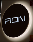 Metal LED Hollow Out Laser Cut Backlit Business Logo Sign | Round & Square