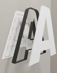 3D business sign letters showing premium acrylic and metal finish during the day