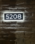 Metal Backlit House Address Plaque