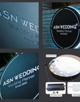 Metal LED Hollow Out Laser Cut Backlit Business Logo Sign | Round & Square
