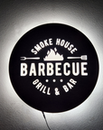 Metal LED Hollow Out Laser Cut Backlit Business Logo Sign | Round & Square