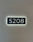 Metal Backlit House Address Plaque
