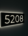 Metal Backlit House Address Plaque