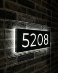 Metal Backlit House Address Plaque