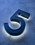 Solar House Number Light – Self-Charging, No Wiring