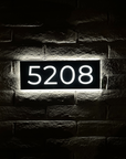 Cool white 6500K LED house numbers for maximum brightness and contrast