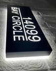Easy install backlit sign kit with included mounting spacers and template