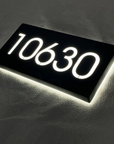 Metal Backlit House Address Plaque
