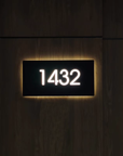 Metal Backlit House Address Plaque