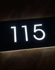 Illuminated address sign making it easy for delivery drivers to find your home