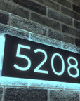 Metal Backlit House Address Plaque