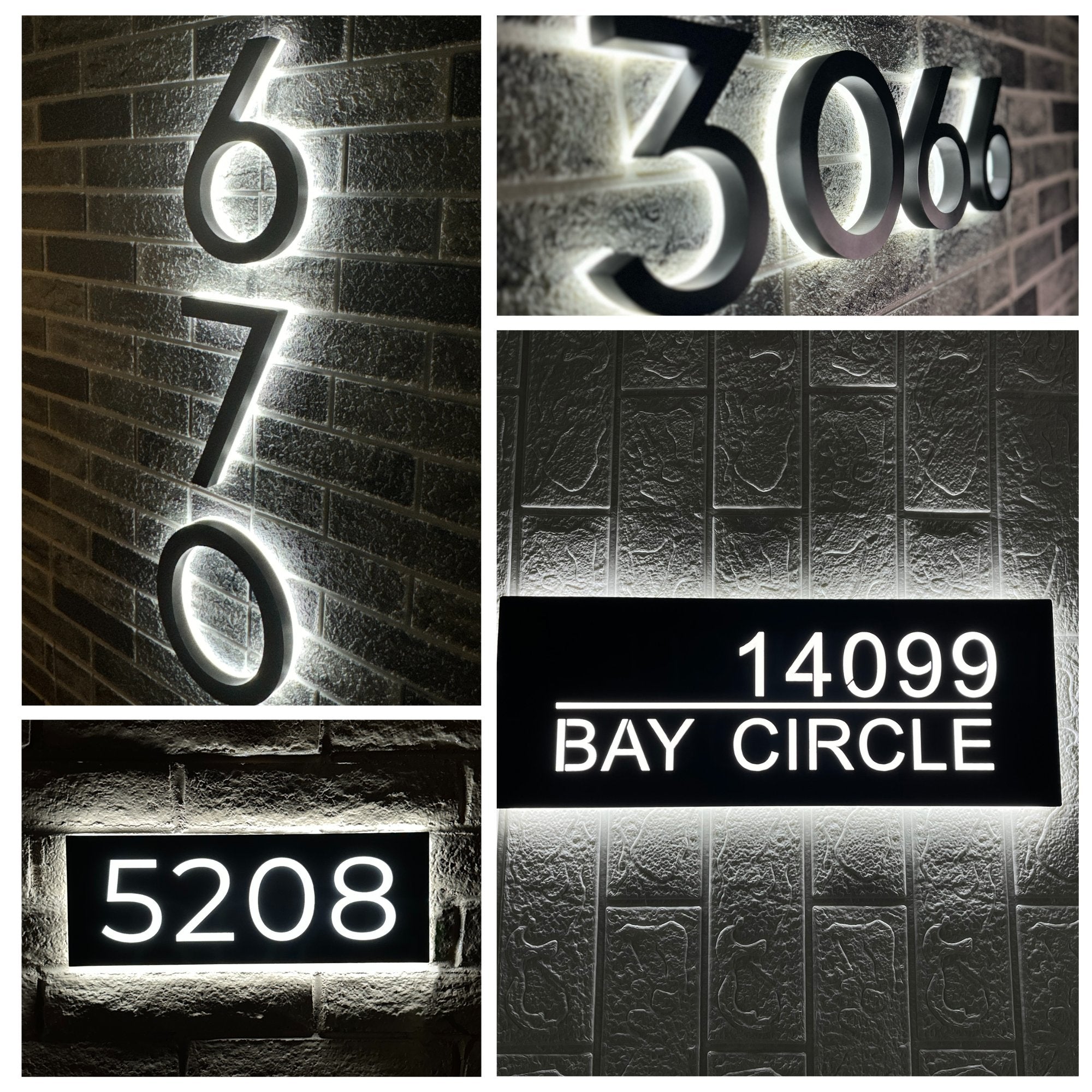 House Address Signs Personalised House Signs | Contemporary House