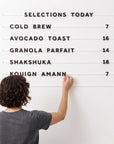 Magnetic Menu Board for Café and Restaurant Wall Display