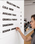 Magnetic Menu Board for Café and Restaurant Wall Display
