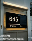 Wireless Solar LED Address Sign – Custom Illuminated House Numbers