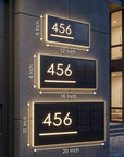 Wireless Solar LED Address Sign – Custom Illuminated House Numbers