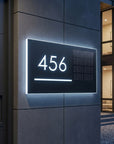 Wireless Solar LED Address Sign – Custom Illuminated House Numbers