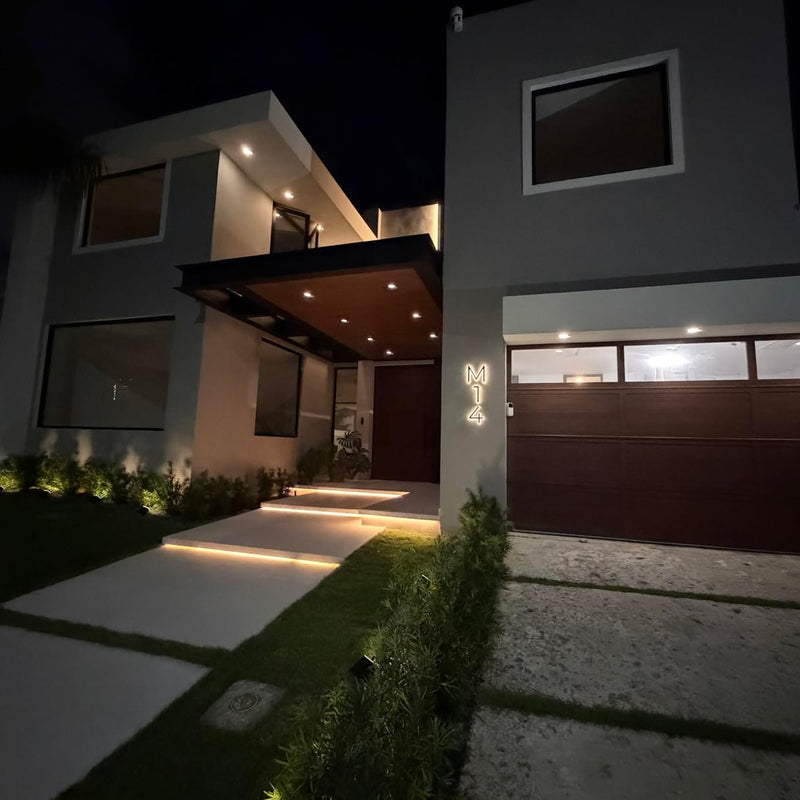 Backlit LED House Numbers – Custom Illuminated Address Numbers for Outdoor Use