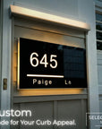 Wireless Solar LED Address Sign – Custom Illuminated House Numbers