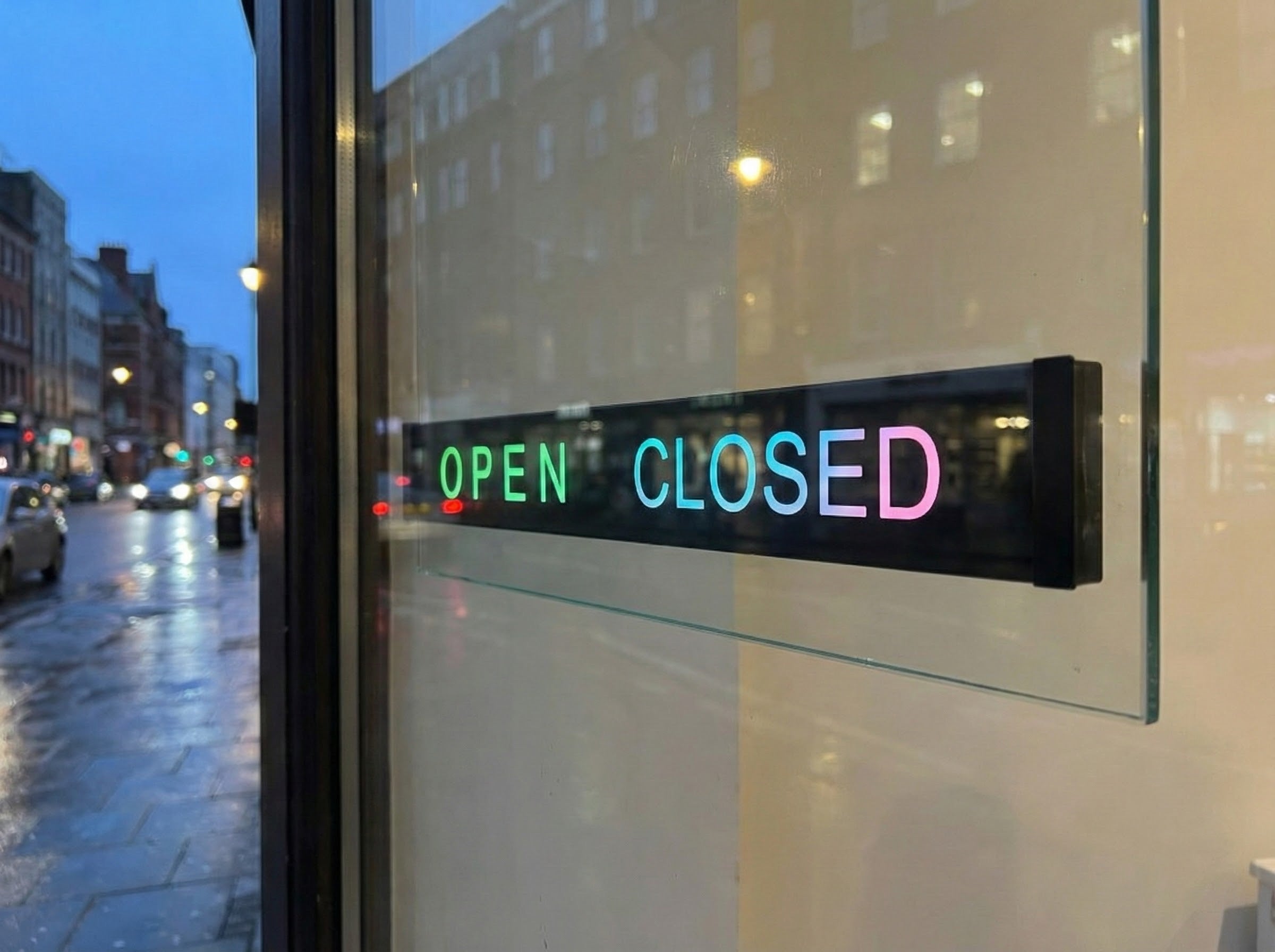 LED Open Closed Sign with Remote – Selegna Signs