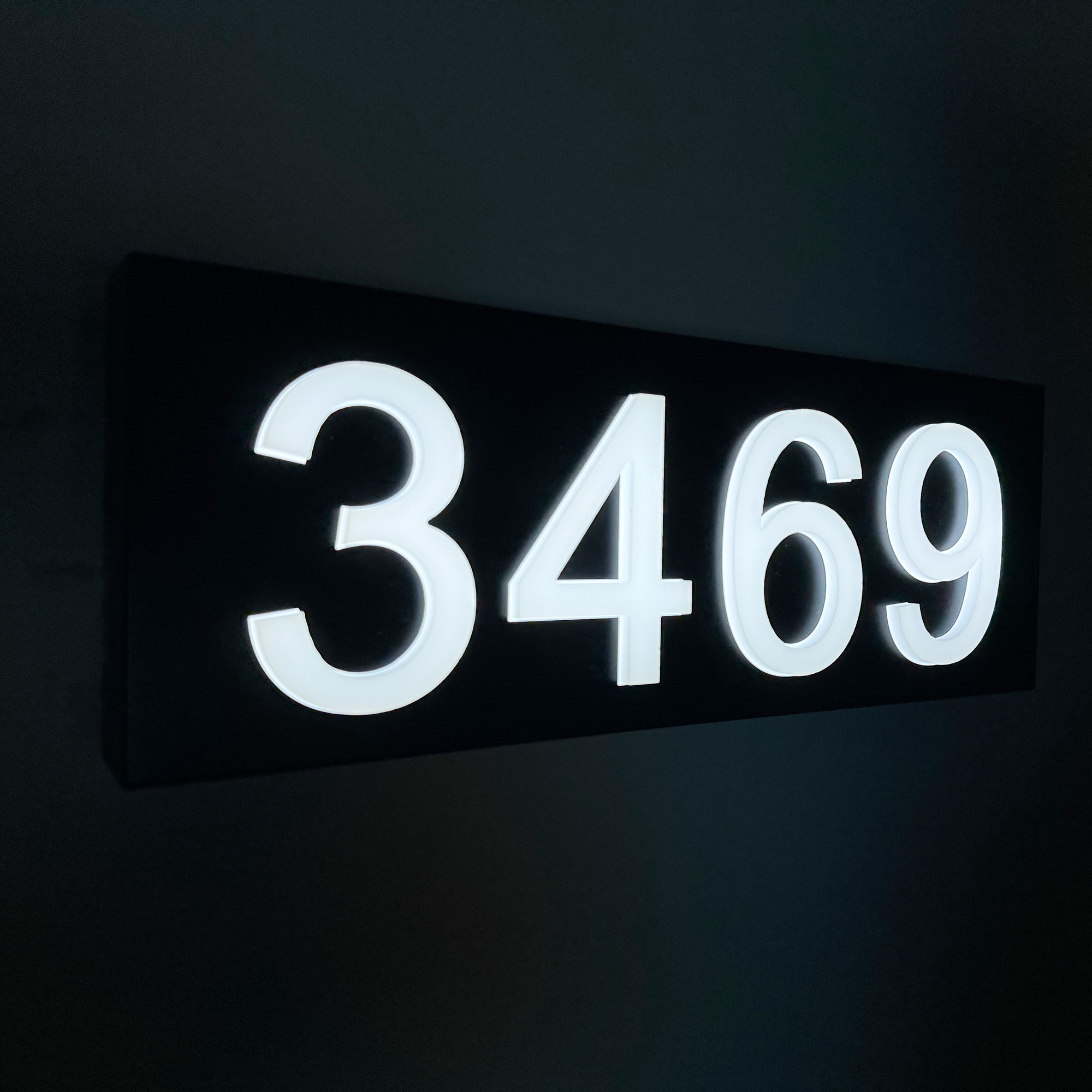 3D Acrylic Metal Backlit House Numbers
