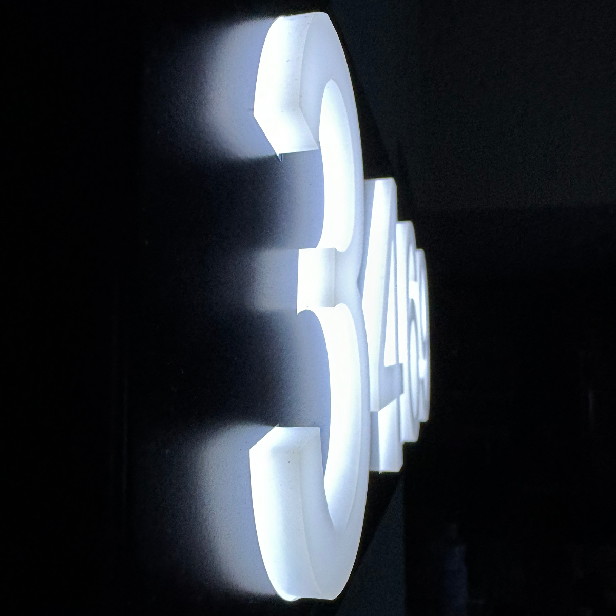 3D Acrylic Metal Backlit House Numbers