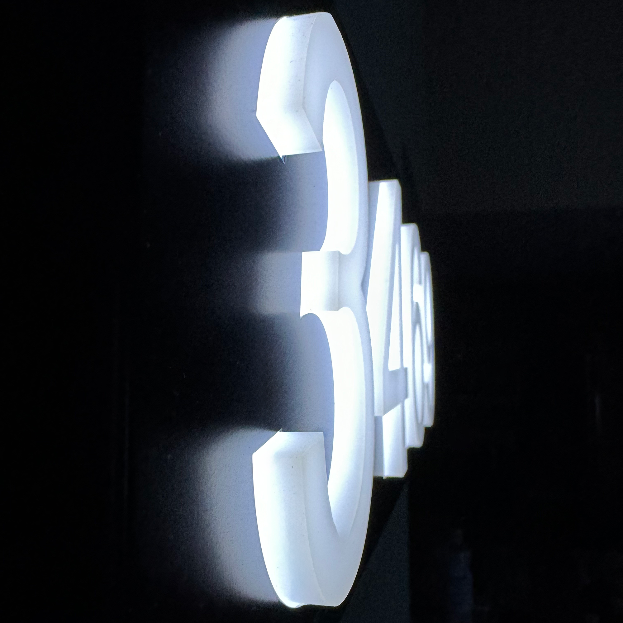 3D Acrylic Metal Backlit House Numbers