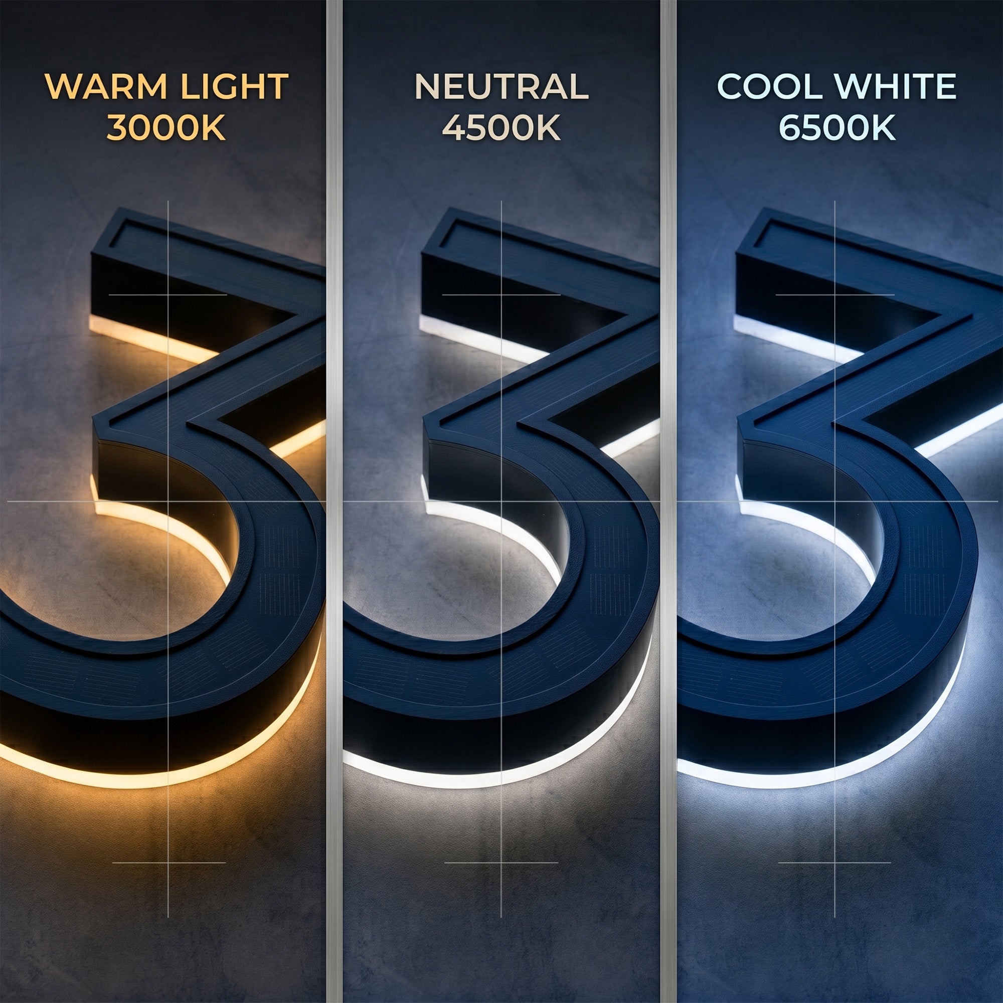 Solar House Number Light – Self-Charging, No Wiring
