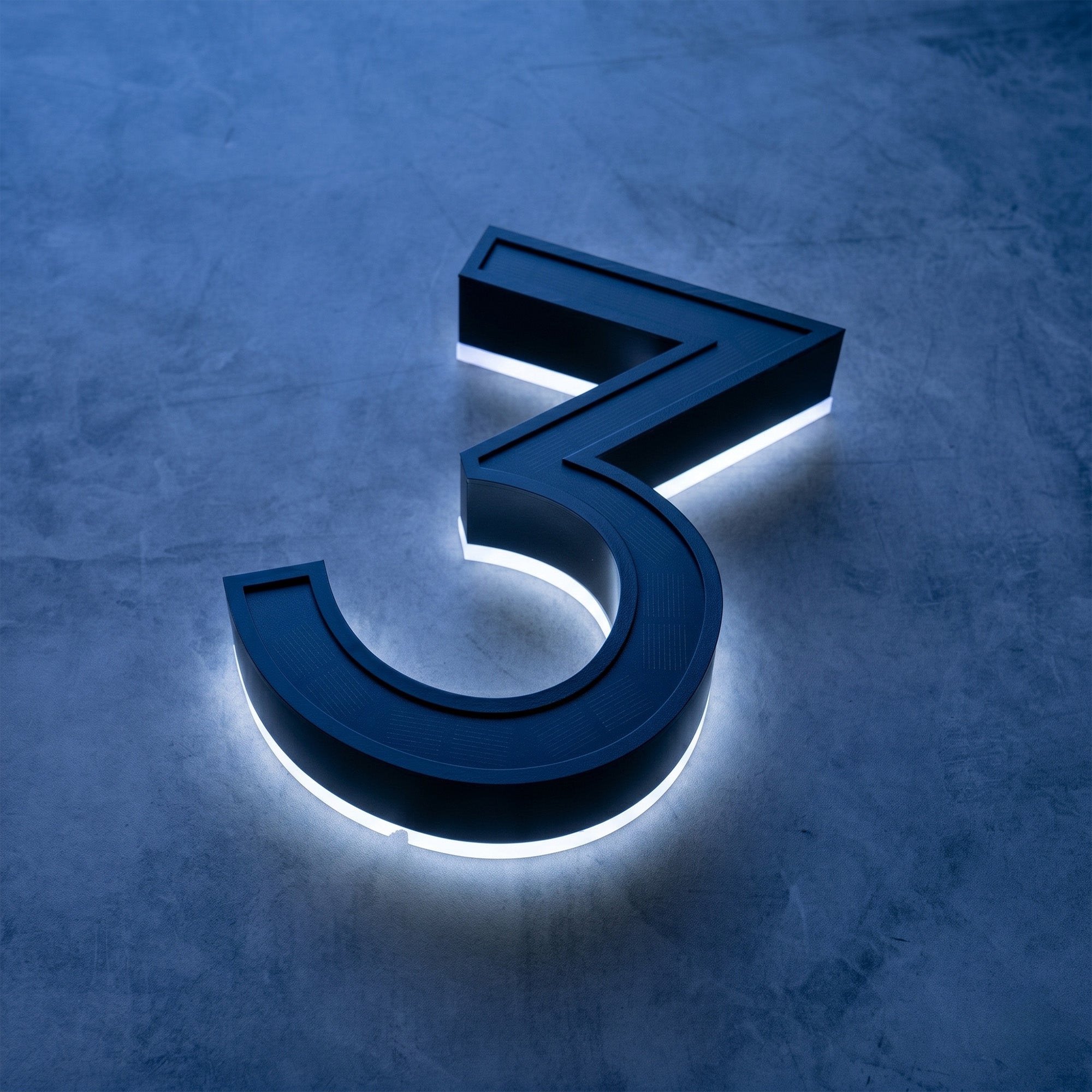 Solar House Number Light – Self-Charging, No Wiring