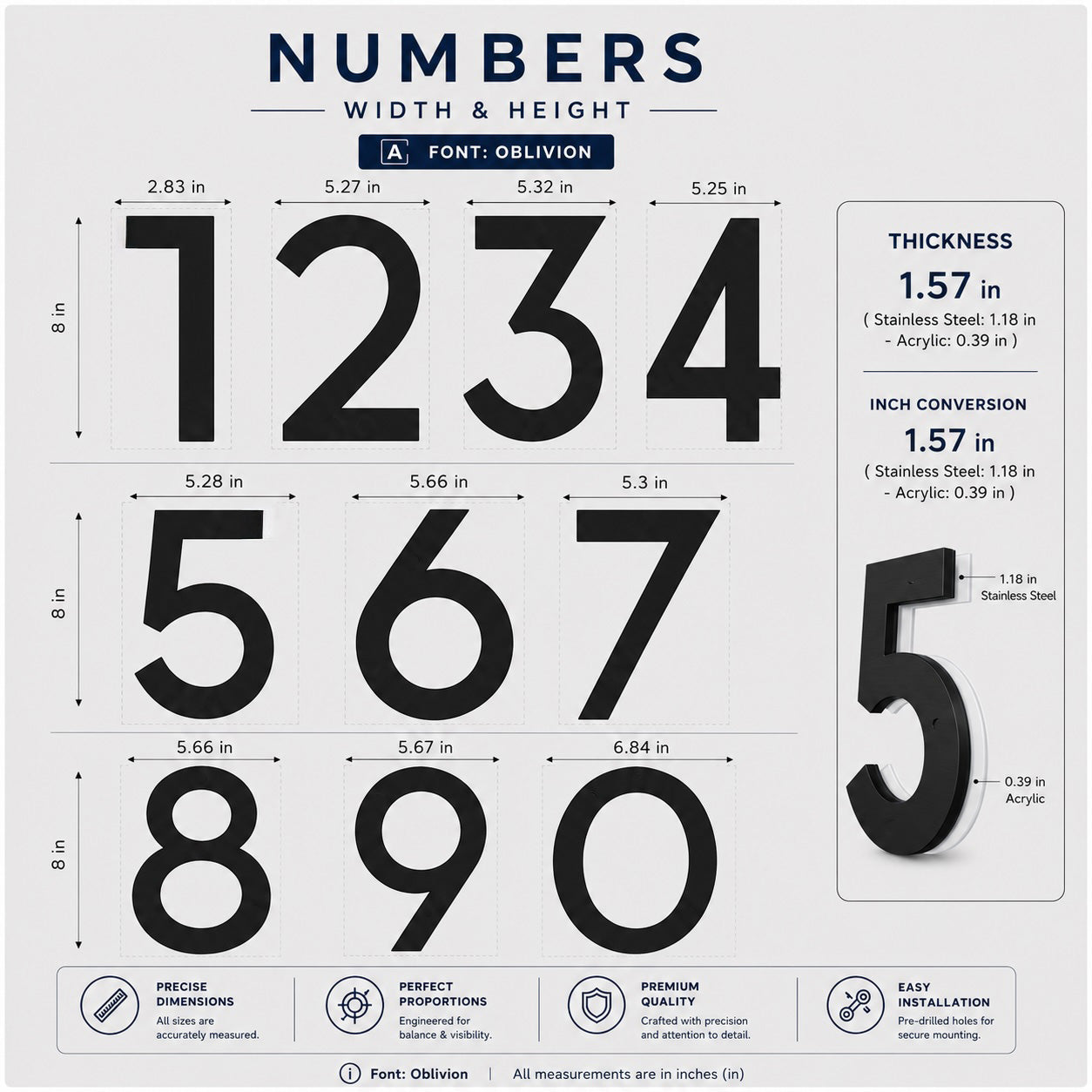 Solar House Number Light – Self-Charging, No Wiring