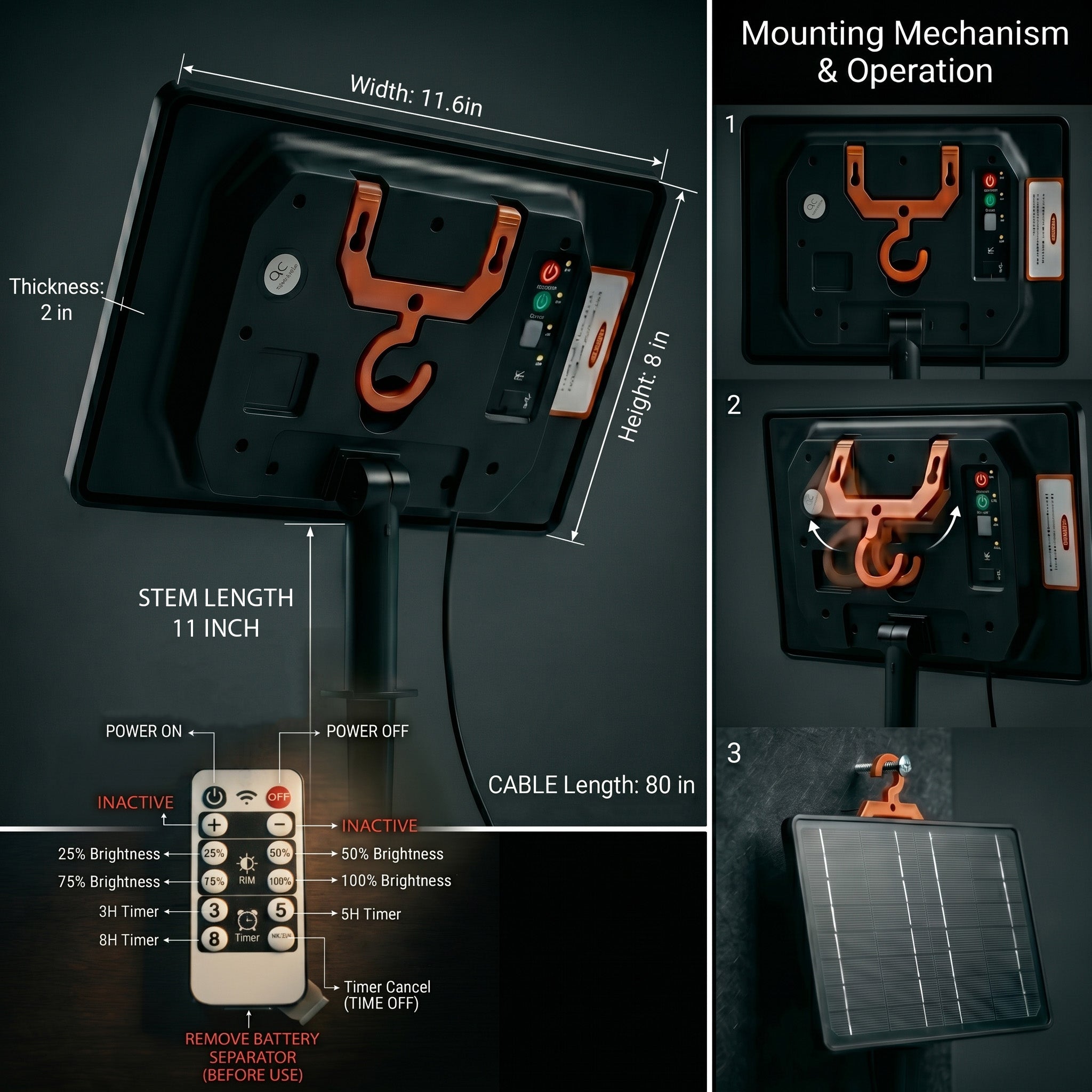 Solar Panel for LED Address Signs – Selegna Signs