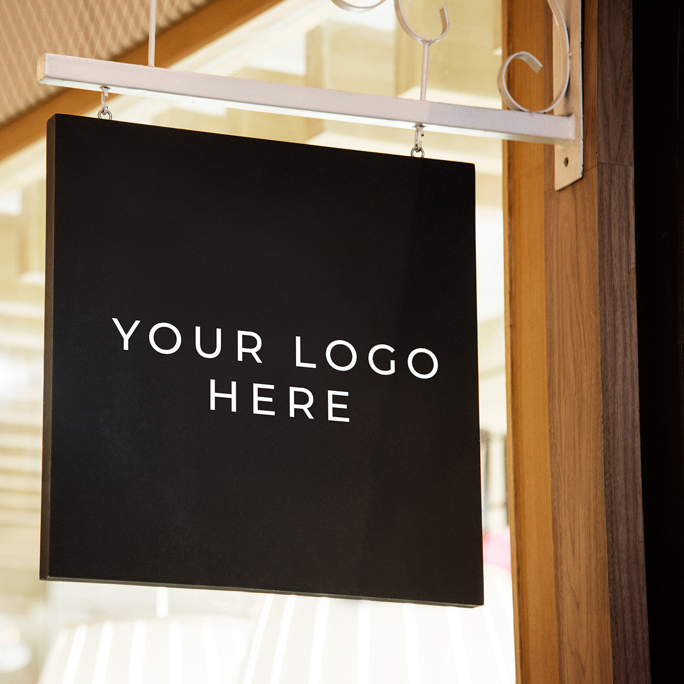 Blank metal sign board ready for custom vinyl application or local printing