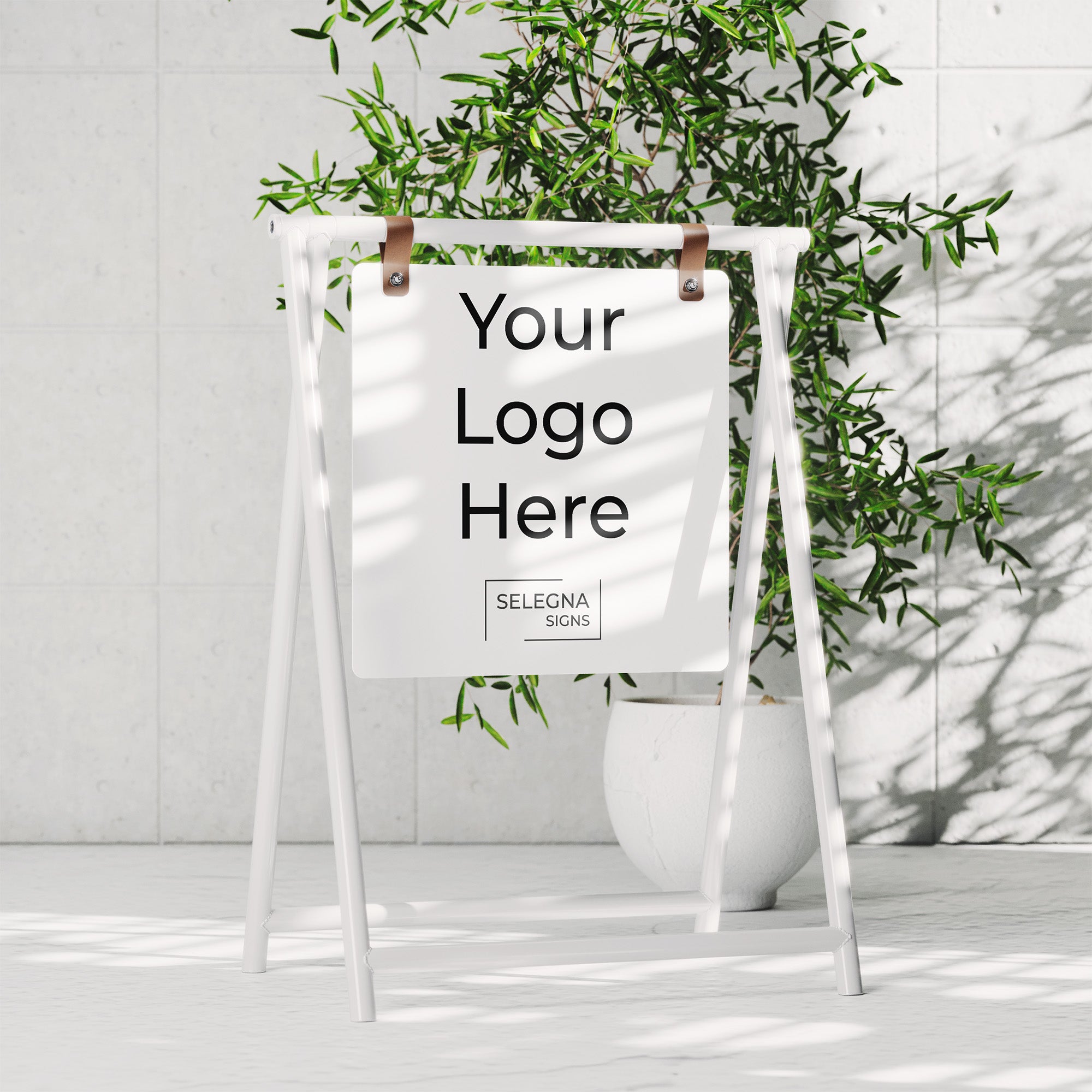 A-Frame Sidewalk Sign – Custom Outdoor Business Sign – Selegna Signs
