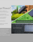 Automatic dusk to dawn sensor feature for solar powered address lights