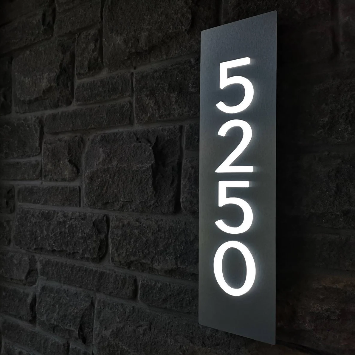 3D Acrylic Metal Backlit House Numbers