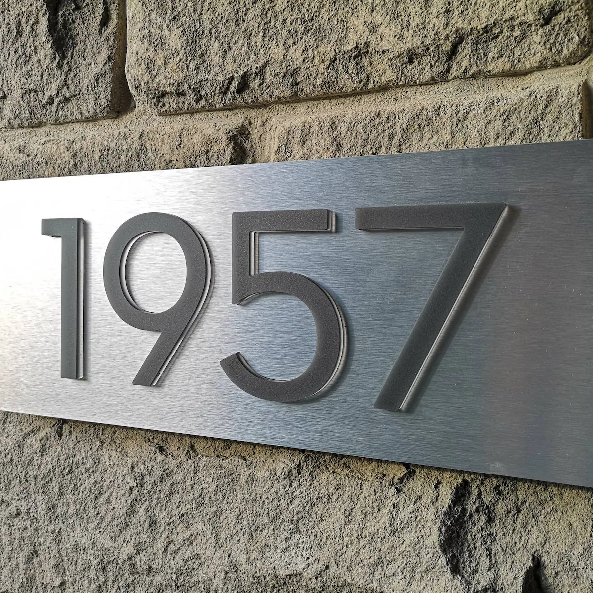 3D Acrylic Metal Backlit House Numbers