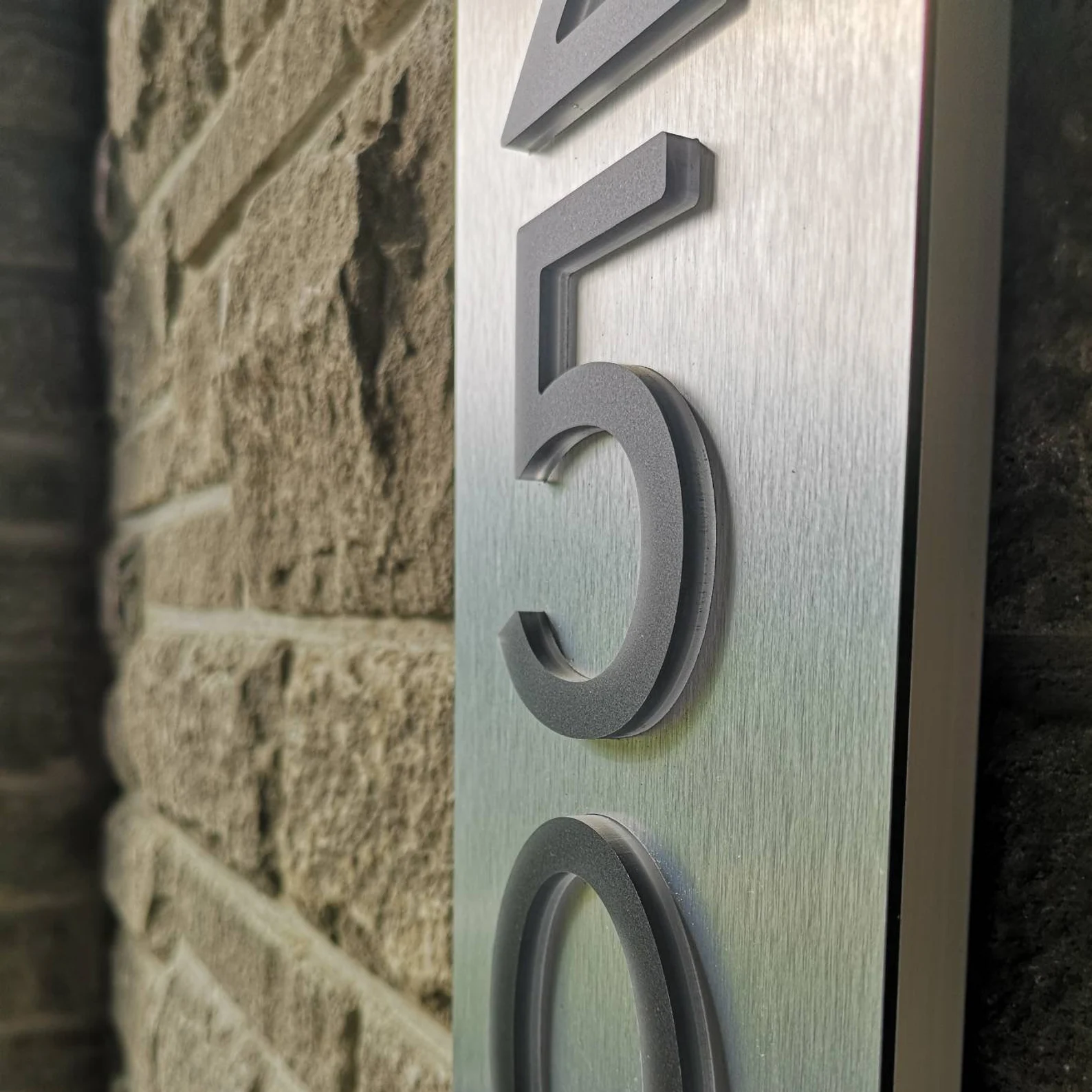 3D Acrylic Metal Backlit House Numbers