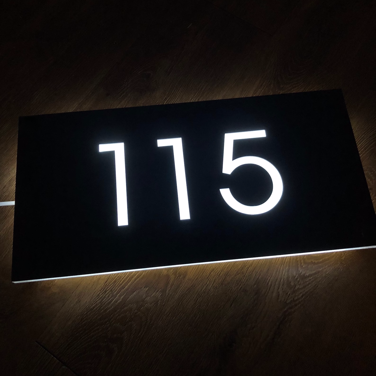 Metal Backlit House Address Plaque