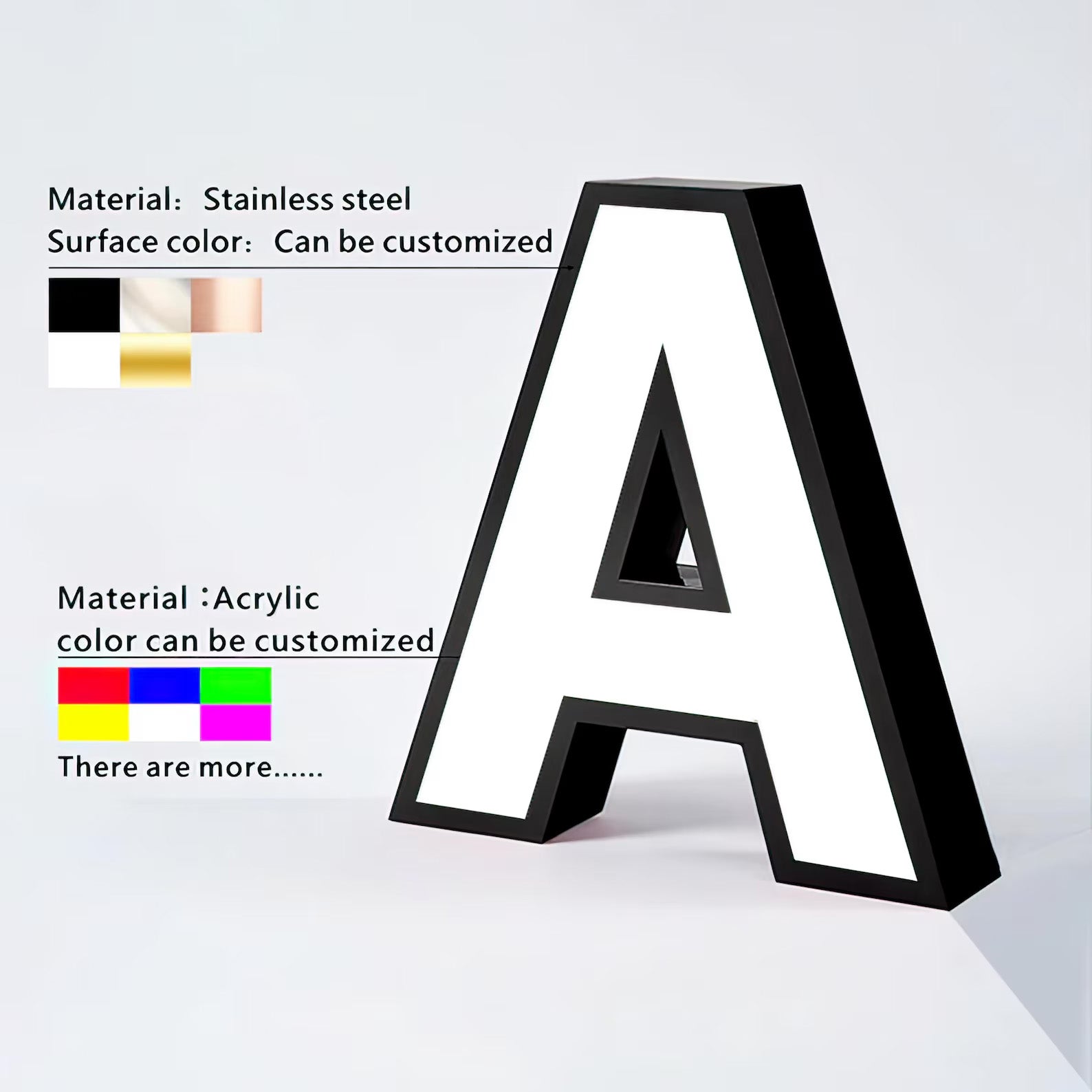 Custom 3D Front-Lit LED Channel Letter Sign