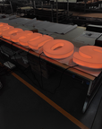 Full lit 3D acrylic letters spelling a custom business name
