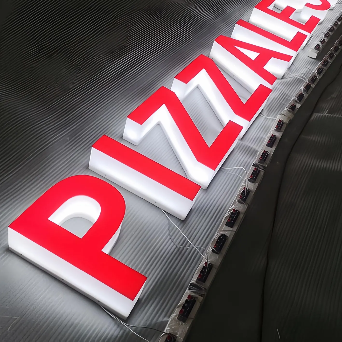 Custom lit acrylic letters for indoor and outdoor business signage