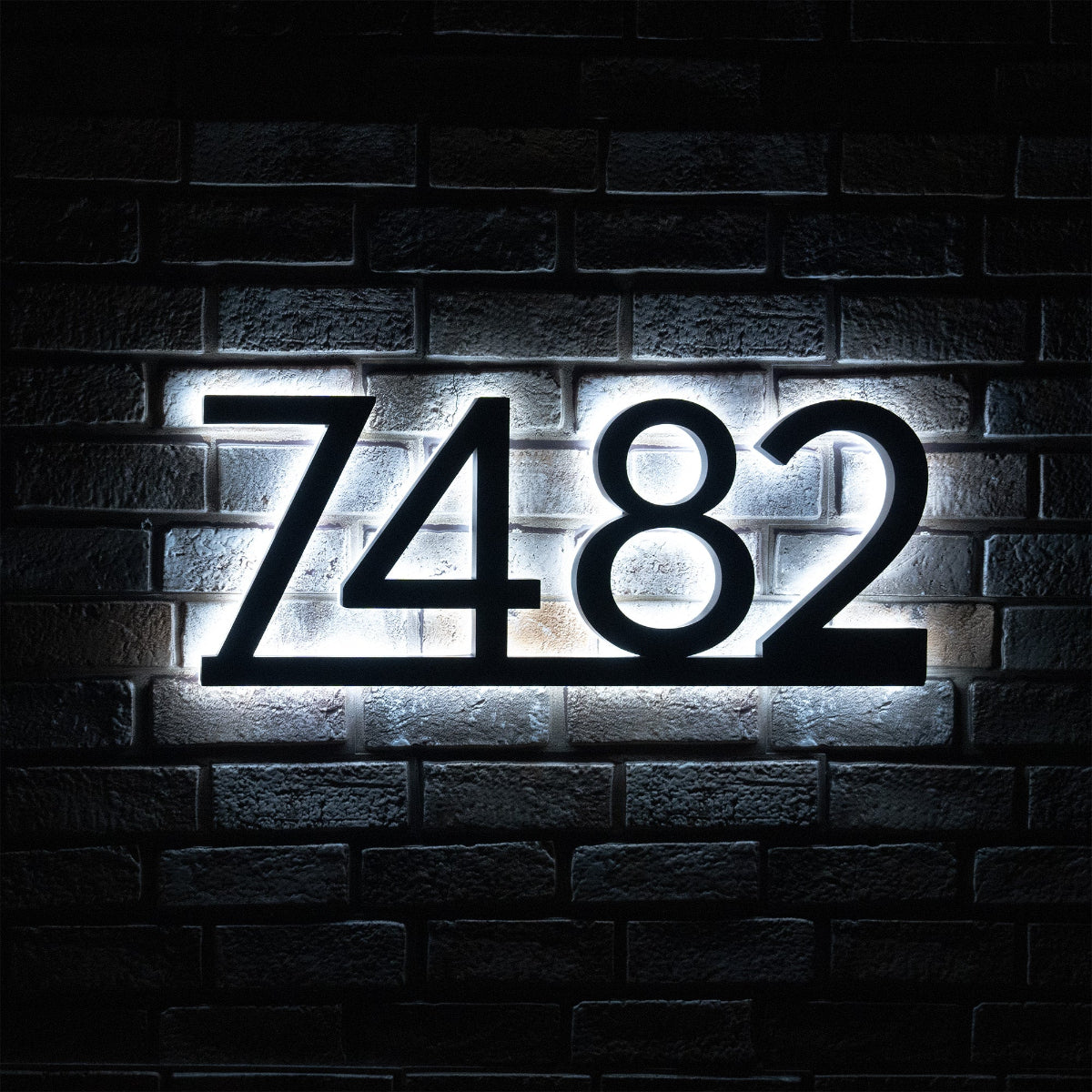 Complete LED address sign installation kit with mounting hardware included