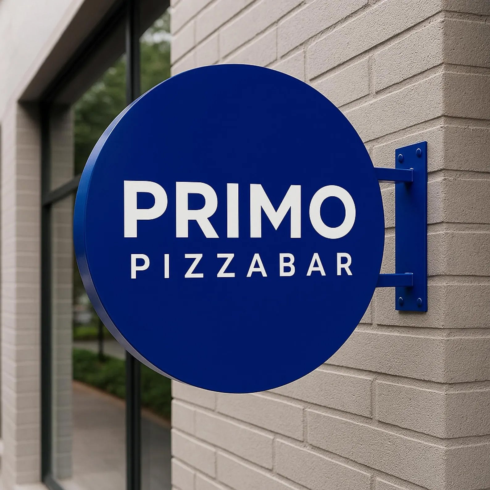 Interior office reception logo wall sign for professional company first impressions