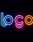 Multicolor custom business logo neon light for modern office wall decor