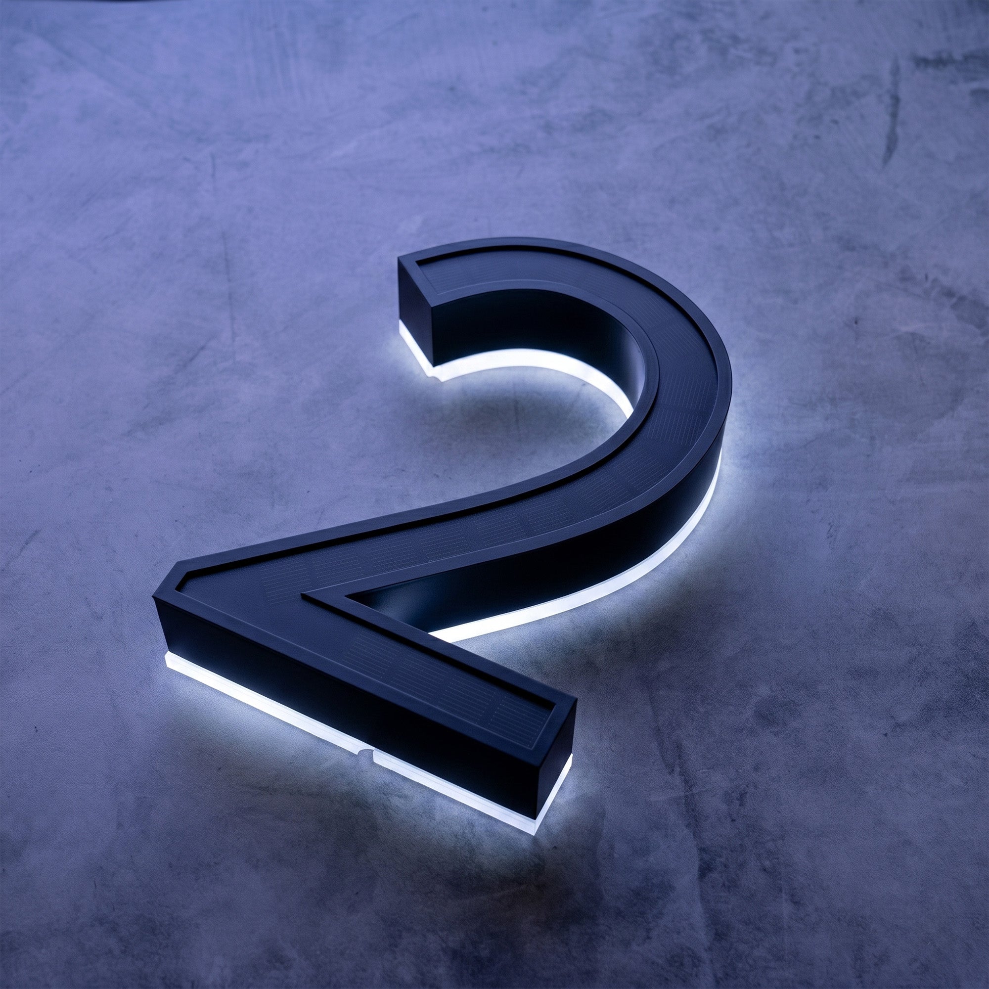 Solar House Number Light – Self-Charging, No Wiring