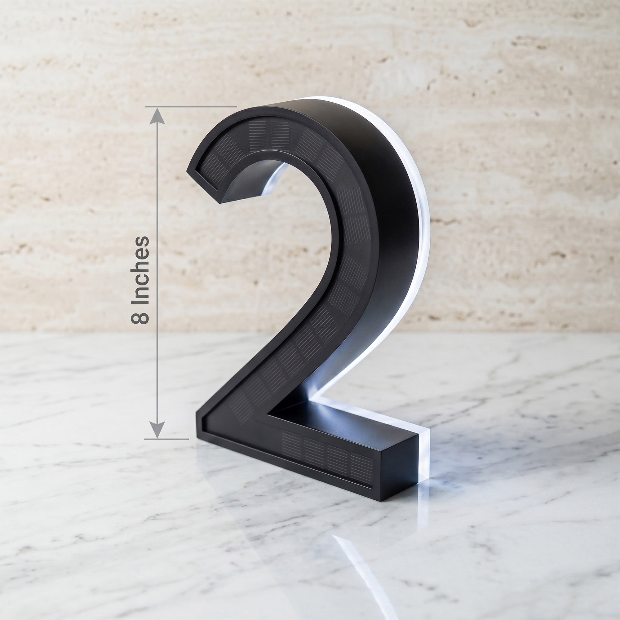 Solar House Number Light – Self-Charging, No Wiring