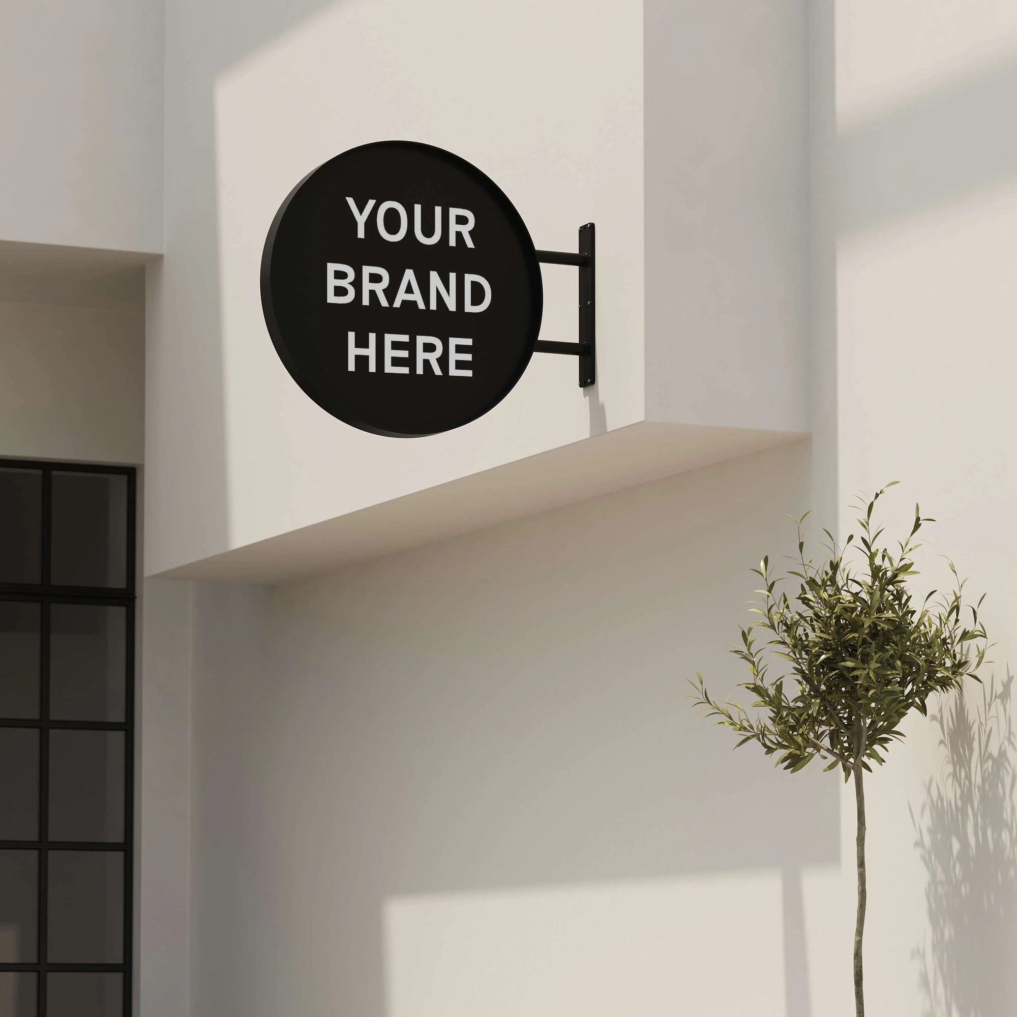 Durable outdoor restaurant signage printed on metal plate for weather resistance