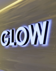 Custom illuminated acrylic letter sign for a storefront or lobby